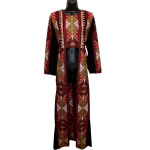 M/L- Jordanian Palestinian Dress Abaya THOBE / KAFTAN (Embroidered)